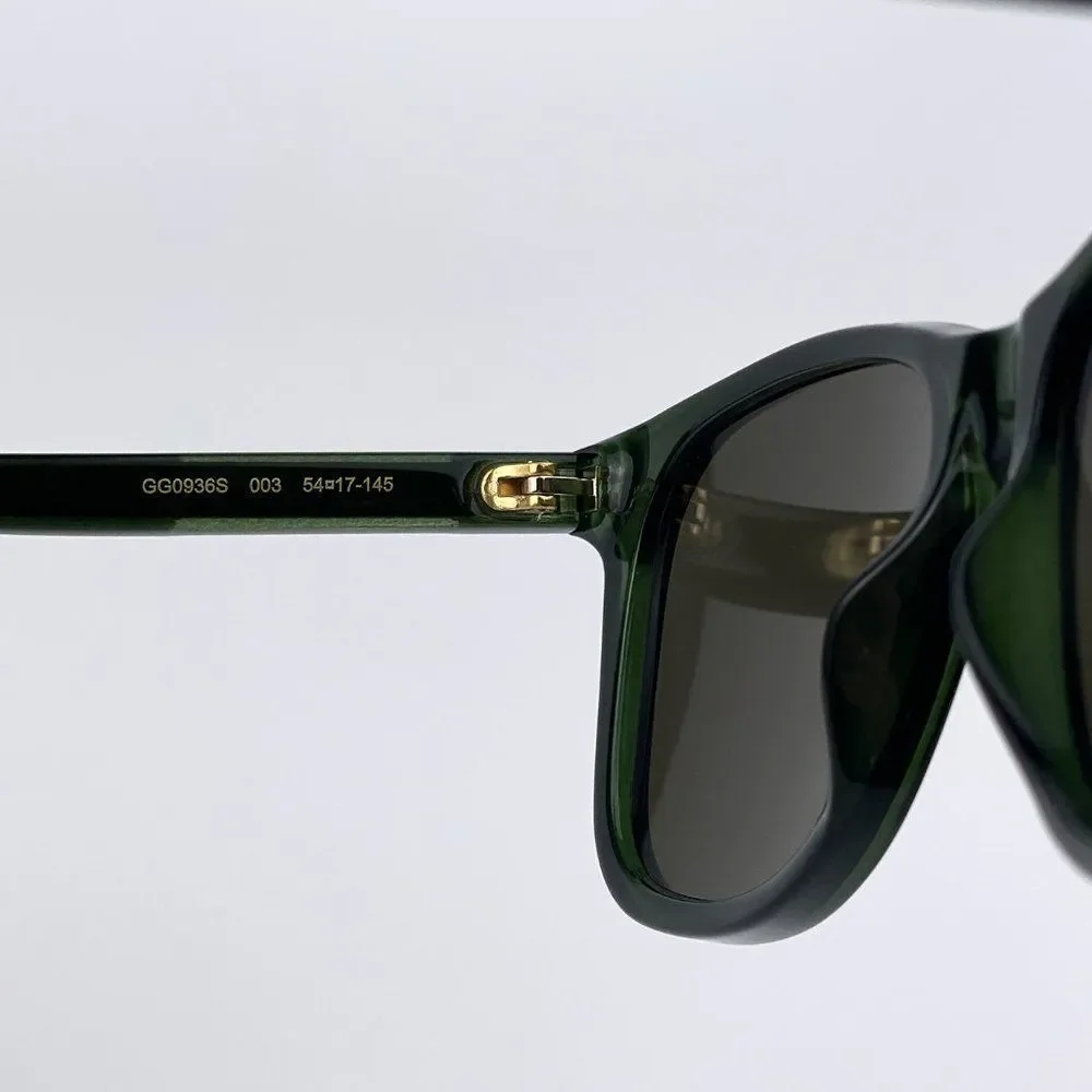 Gucci GG0936S 003 Sunglasses Green Brown Square Men